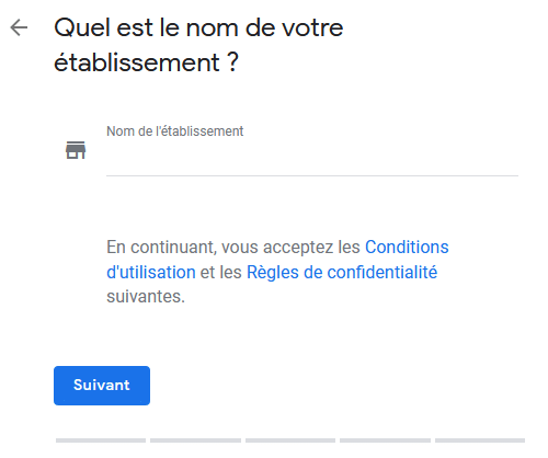 fiche GMB Les étapes de création une fiche sur GMB