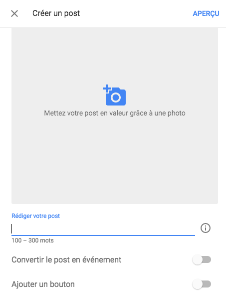 création post